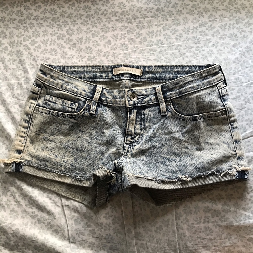 PacSun Acid Wash Low Waisted Short Shorts